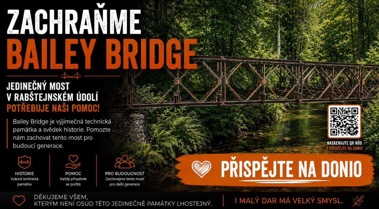 Bailey Bridge záchrana mostu v Rabštejně